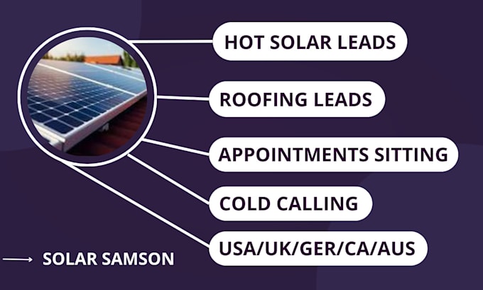 Gig Preview - Provide qualified solar leads roofing appointments through google maps