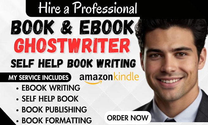 Gig Preview - Ghostwrite ebook, self help book as ebook ghostwriter, book writer, ebook writer