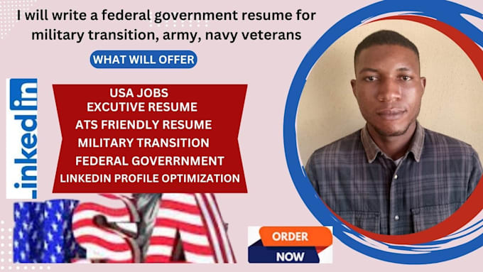 Gig Preview - Craft a professional federal veteran ats resume  to secure your government job