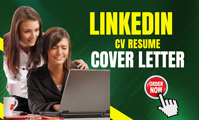 Gig Preview - Create update build optimize linkedin profile cv resume cover letter design edit