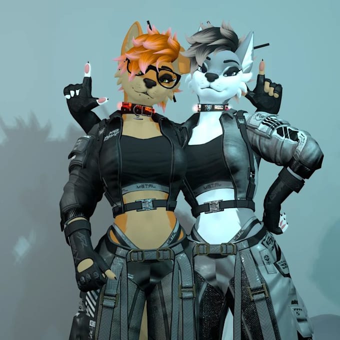 Bestseller - create furry 3d vrchat avatar, fursona, furry avatar, vr avatar, furry nsfw