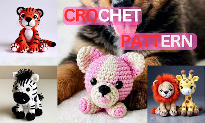 Gig Preview - Etsy ready amigurumi crochet patterns, step by step instructions