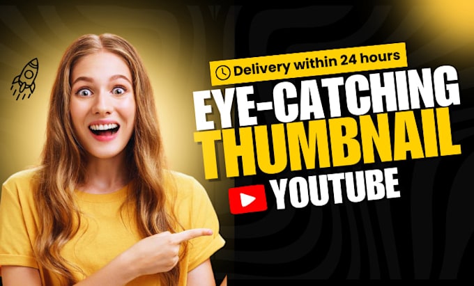 Bestseller - design an attractive eye catching youtube thumbnail