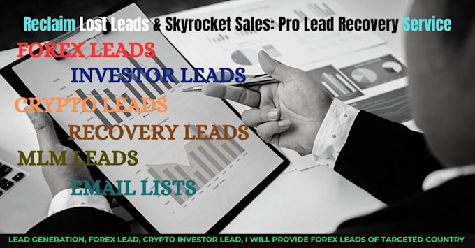 Gig Preview - Forex leads promotion, crypto leads, mlm investors leads, bulk email list