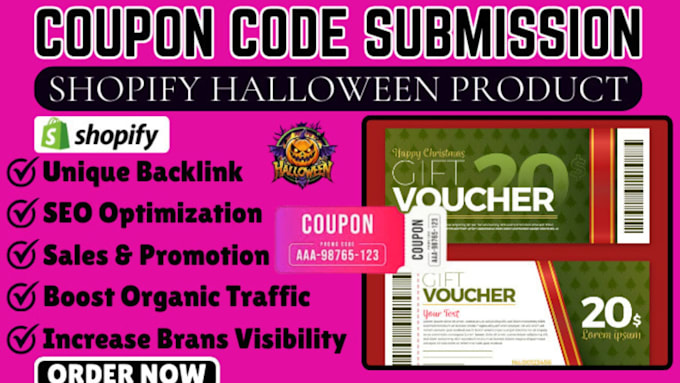 Bestseller - promote your coupon code submission to top 100 coupon sites to boost sales