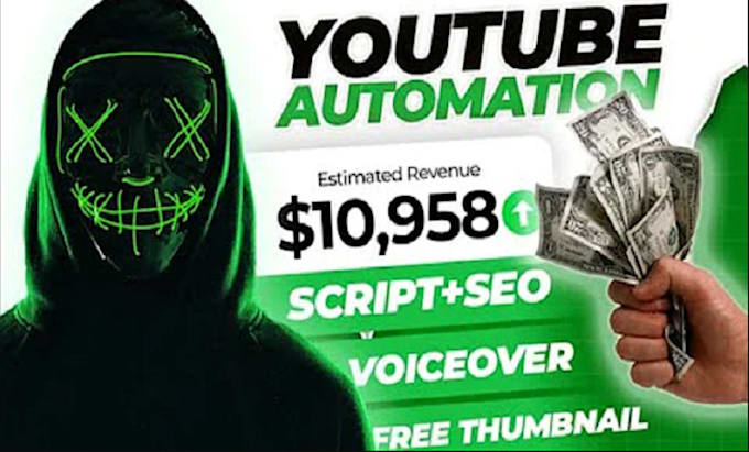 Gig Preview - Create 10x ROI with monetized youtube automation channel, cash cow videos