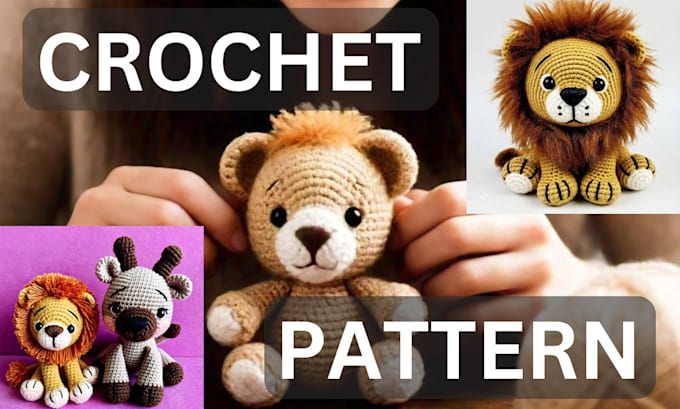 Gig Preview - Do amigurumi crochet patterns with detailed step by step guide for etsy shops