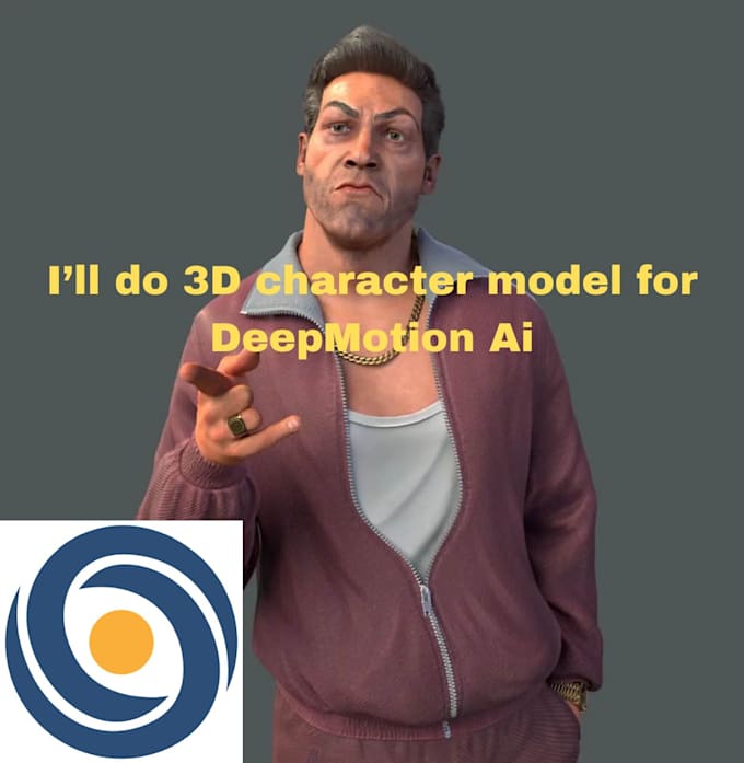 Gig Preview - Model 3d character,character preparation into deepmotion,rigging, animation