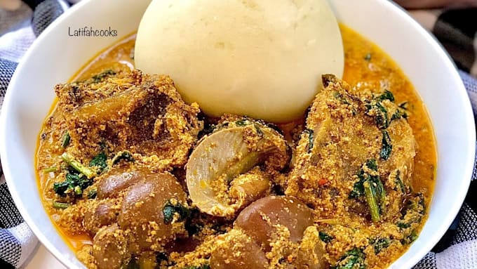 Bestseller - provide an egusi soup and pounded yam recipe for a delicious