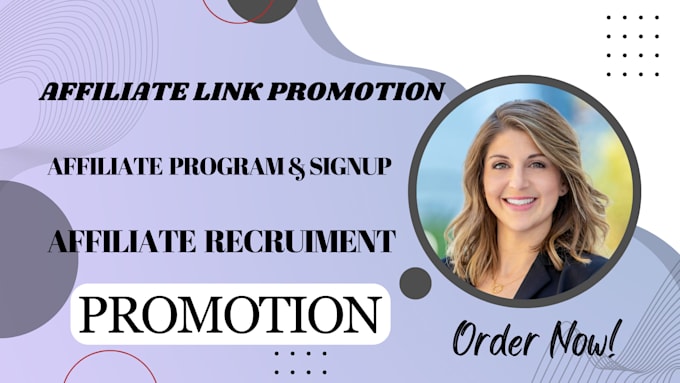 Gig Preview - Affiliate recruitment link promotion get more signup for your affiliate program