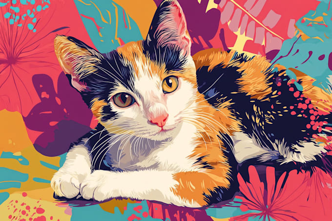 Gig Preview - Draw illustration animal pet cartoon portrait vector art