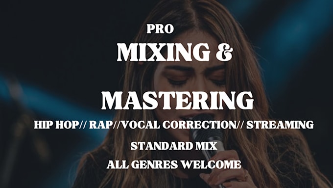 Gig Preview - Mixed and master your rap song, pop hip hop female vocalist, songwriter