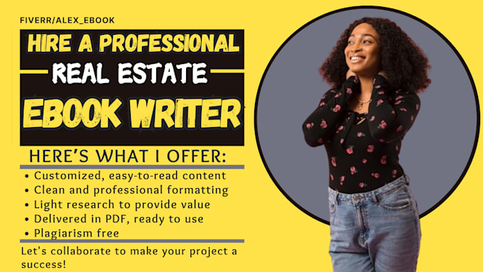 Gig Preview - Professionally ghostwrite up to 40k words real estate ebook