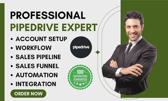 Gig Preview - Do pipedrive deal lead importation pipeline automation list segmentation