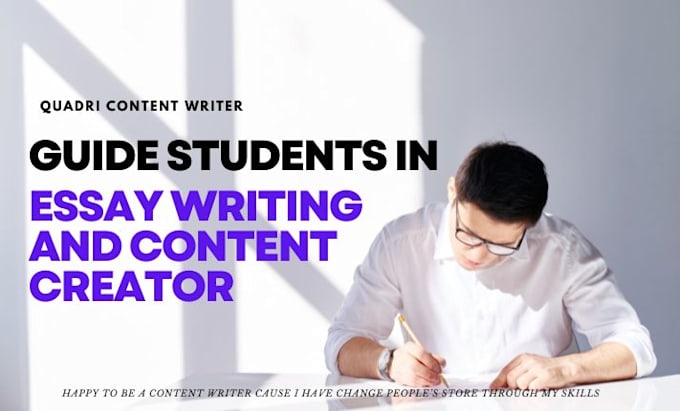 Gig Preview - Guide students in essay writing and content creation