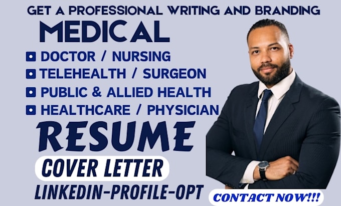 Bestseller - write medical, healthcare, telehealth, public health, chemist, nursing resume