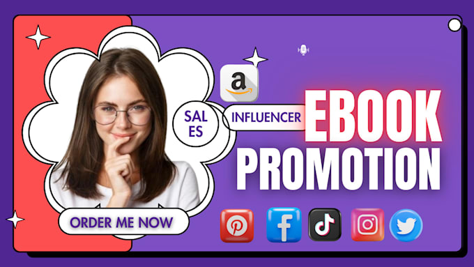 Gig Preview - Ebook promotion, social media promotion, influencer pr0motion