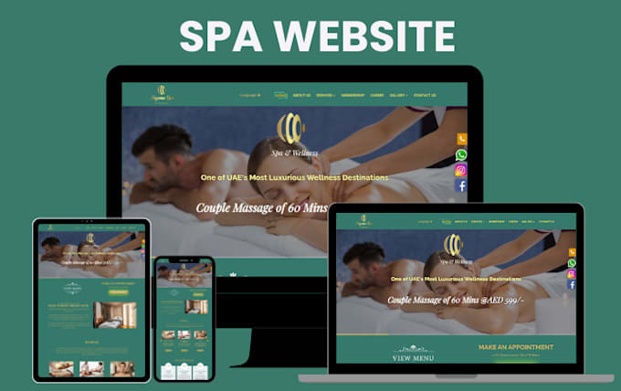 Bestseller - design spa website, beauty and spa website, spa website