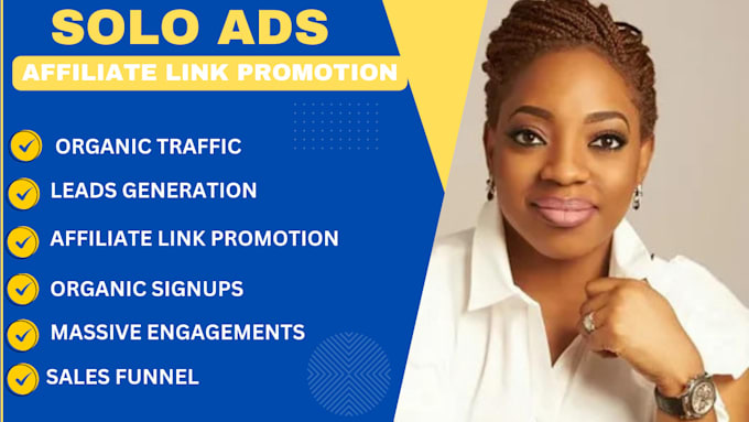 Gig Preview - Do effective usa solo ads, affiliate link promotion, mlm leads, signup