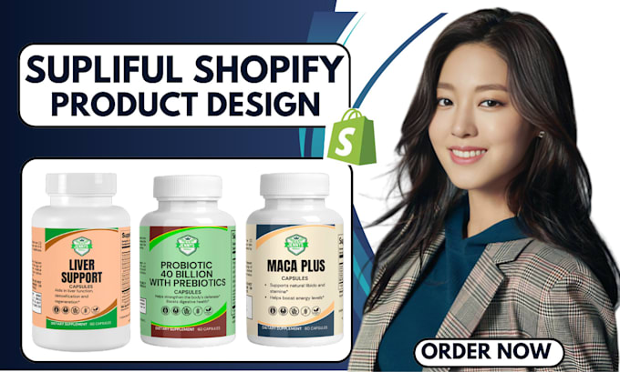 Bestseller - shopify supliful supplement products label design supliful store products