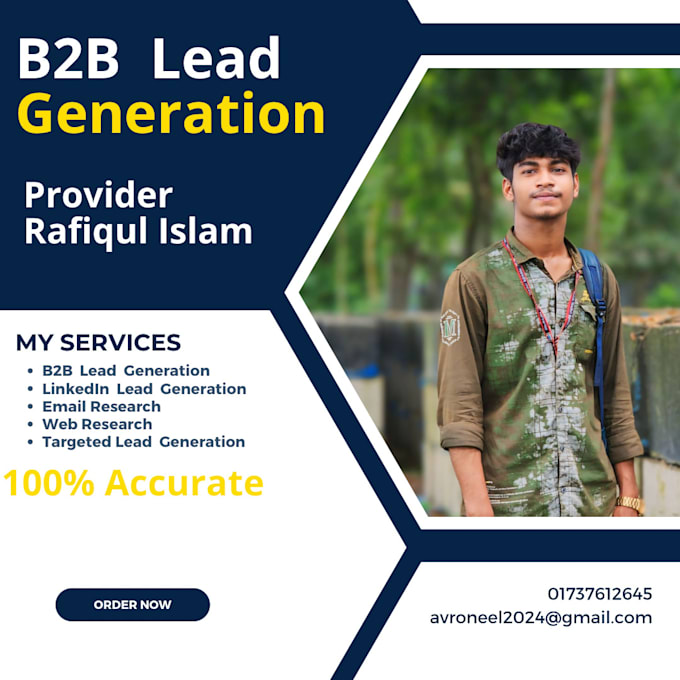 Gig Preview - Do provide you b2b lead generation for any company