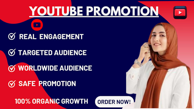 Gig Preview - Do organic youtube promotion to boost your views