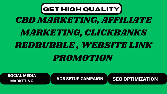 Gig Preview - Promote your business website, nft, book, affiliate,  digistore, cbd marketing