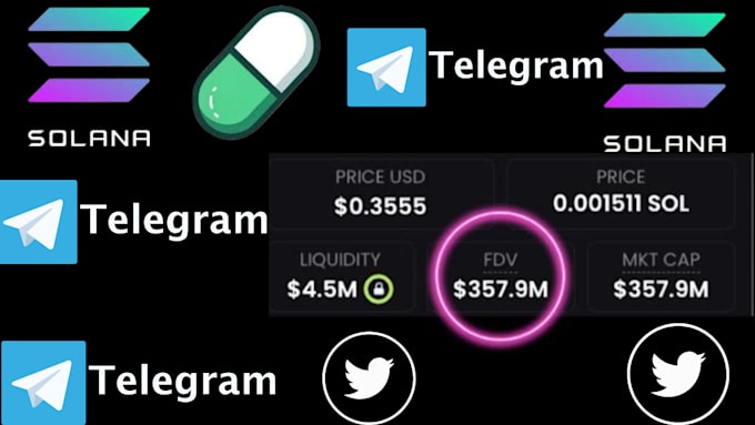 Gig Preview - Boost pump fun token to raise 300m investor crypto telegram promotion 10x token