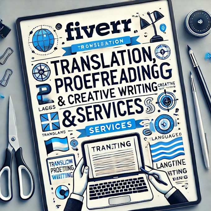 Gig Preview - Provide professional translation, proofreading, and creative writing services