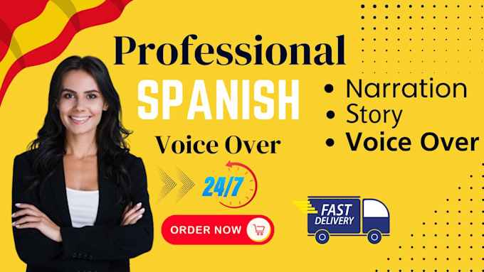 Gig Preview - Record a professional female spanish voice over  spain