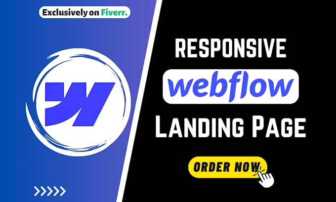 Gig Preview - Design webflow landing page, webflow website or clone any websites