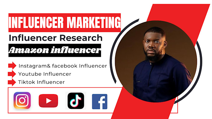 Gig Preview - Do influencers, promotion amazon influencers facebook analytics ig influencers