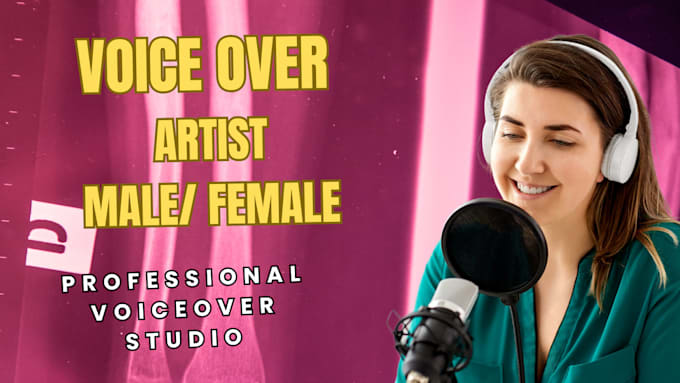 Gig Preview - Record a professional urdu and english voiceover male and female