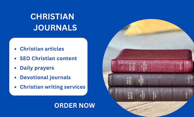 Gig Preview - Write daily prayer SEO christian articles and  christian devotional journals