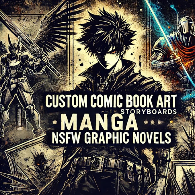 Gig Preview - Create comic book darkart custom illustration anime manga storyboard design nsfw