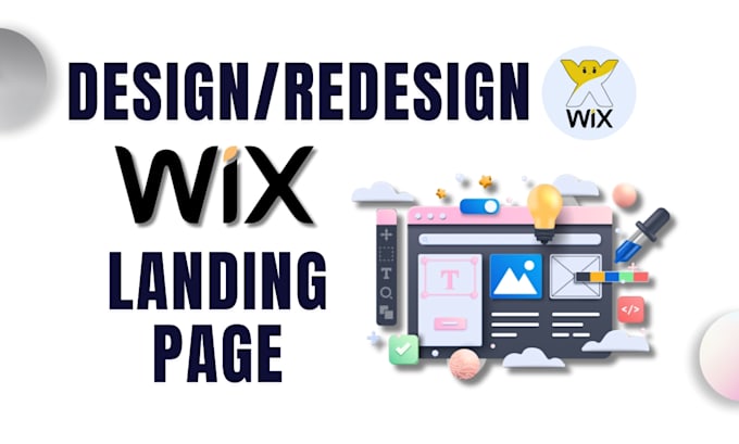 Gig Preview - Design and redesign wix landing page, build wix website, build wix landing page