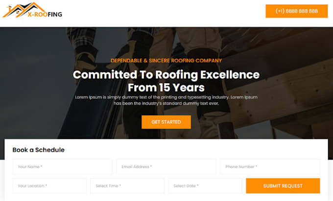 Gig Preview - Build wordpress plumbing, roofing, hvac, handyman, pressure washing website