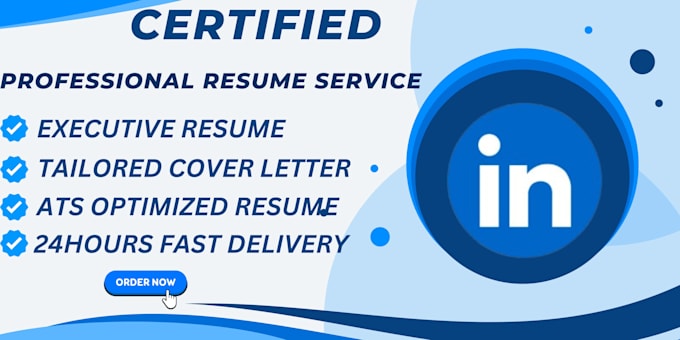 Gig Preview - Provide a professional resume, linkedin, and cover letter service