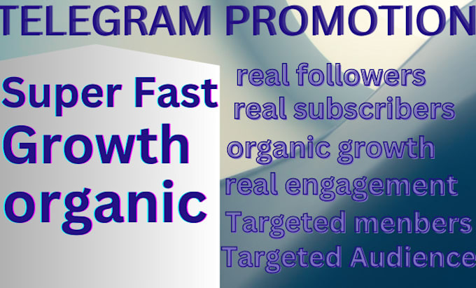 Gig Preview - Grow crypto telegram promotion, telegram mass dm, organic growth