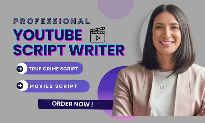 Gig Preview - Write youtube movie video script writing film script nba sport true crime script