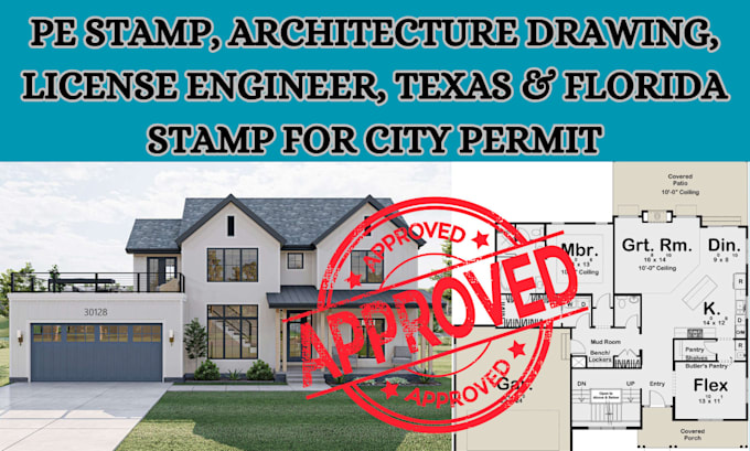 Gig Preview - Professional pe stamp, licensed engineering services for california city permit