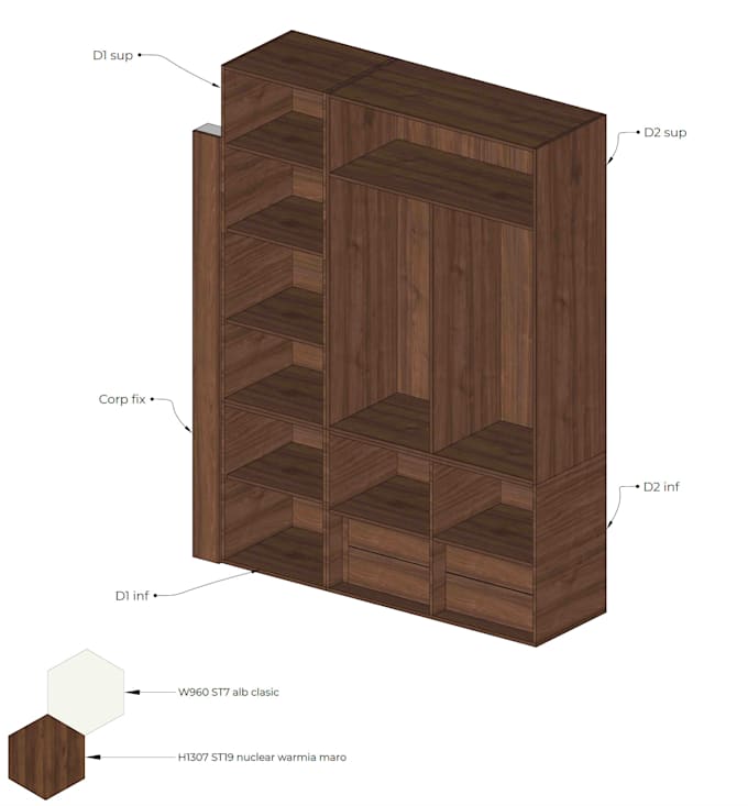 Bestseller - design custom furniture, 3d and 2d drawings