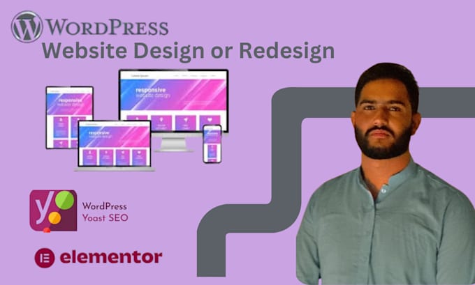 Gig Preview - Do responsive wordpress website development, design, and redesign