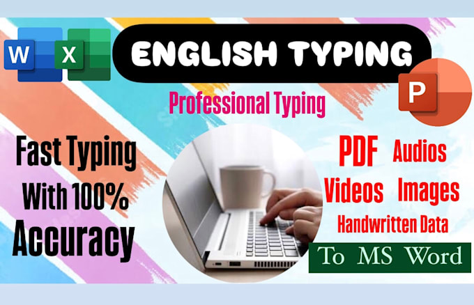 Gig Preview - Do professional english typing and composing in microsoft word