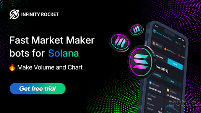 Gig Preview - Develop solana trading bot, solana volume bot, raydium bot, arbitrage bot