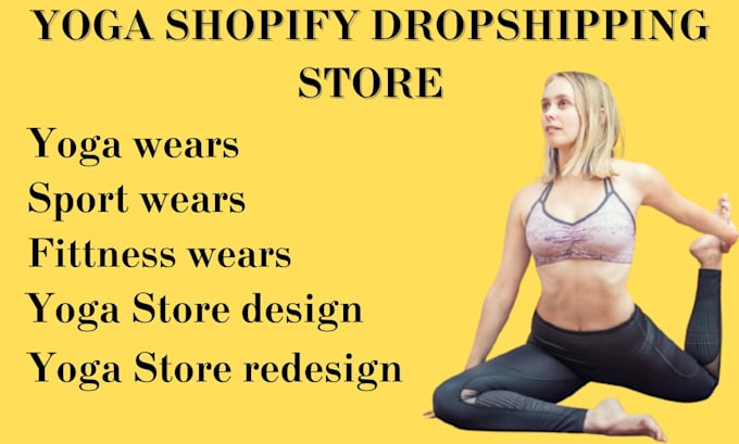 Gig Preview - Design yogawears sportwearsfitnessshopify dropshipping store