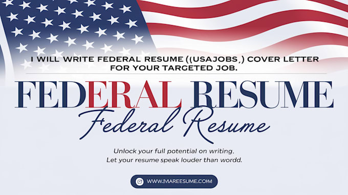 Gig Preview - Provide federal resume writing and cover letter for your targeted job, usajobs