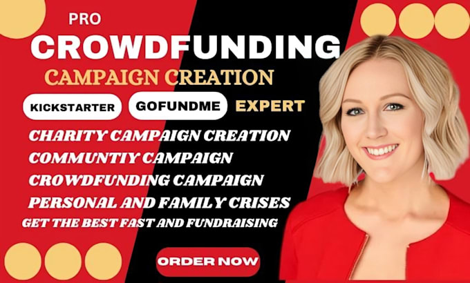 Gig Preview - Do crowdfunding campaign creation and promotion gofundme indiegogo kickstarter