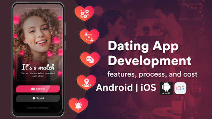 Gig Preview - Create dating app live streaming app social chat app social media app dating app