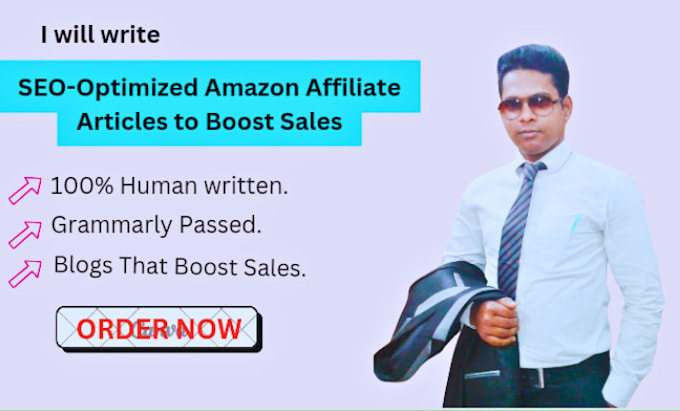 Gig Preview - Write SEO optimized amazon affiliate articles to boost sales